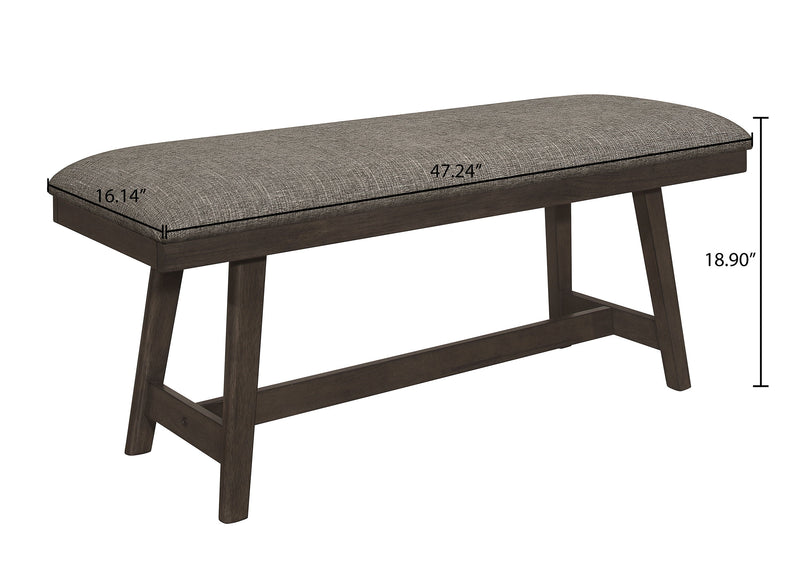 Ember - Bench - Gray & Walnut - Grand Furniture GA