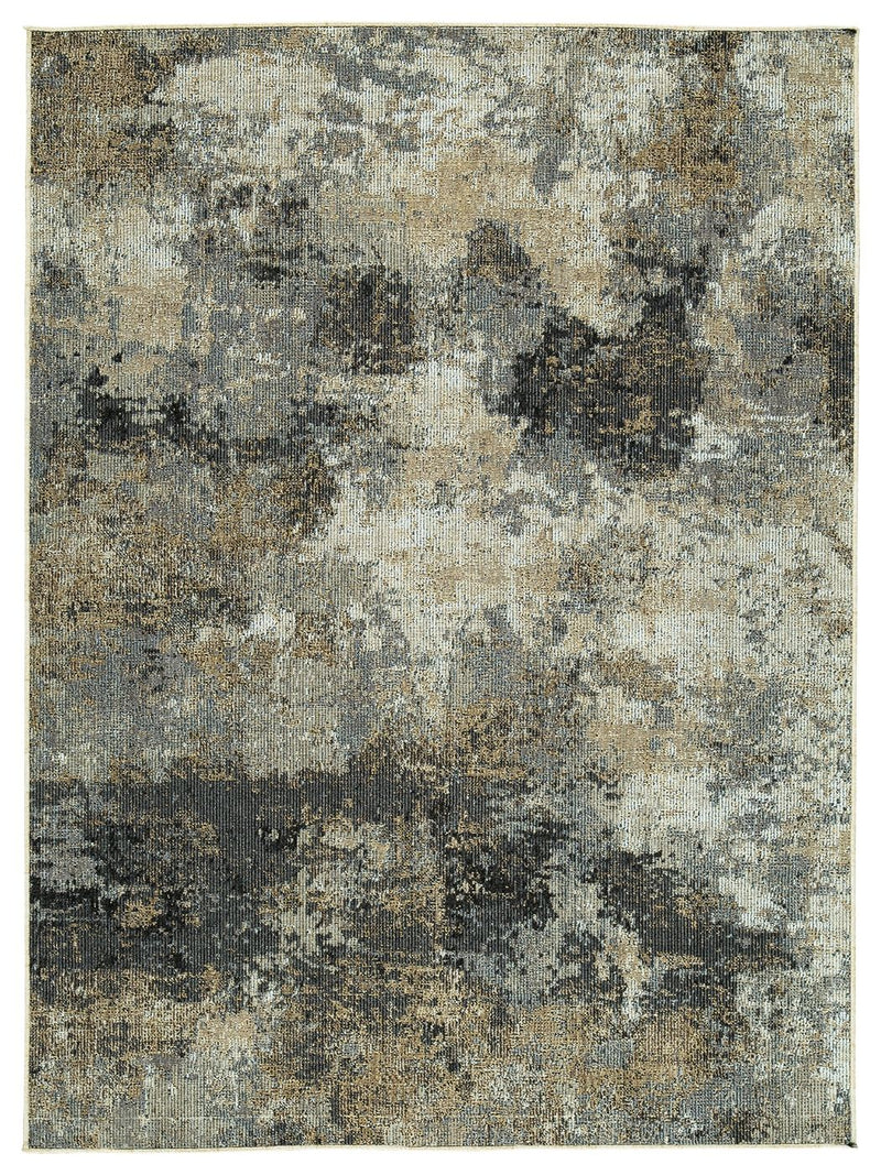 Simburgh - Light Gray / Black - Medium Rug.