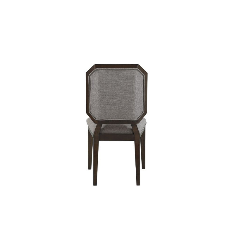 Selma - Side Chair (Set of 2) - Gray Fabric & Tobacco - Grand Furniture GA