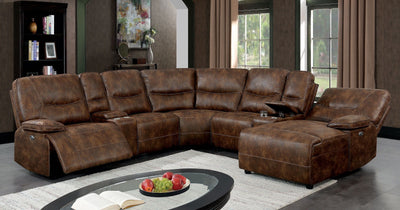Chantelle - Power Sectional - Brown - Grand Furniture GA