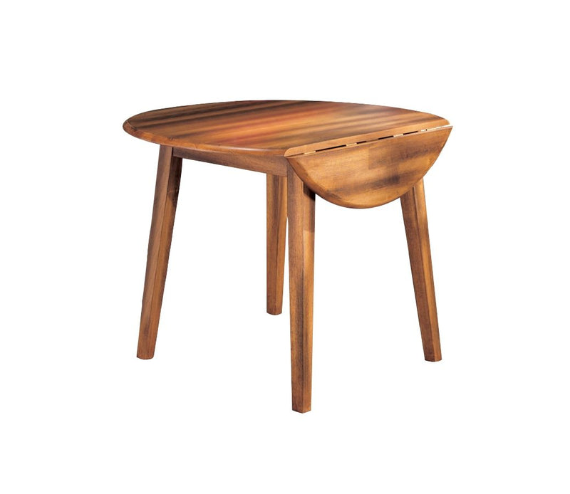 Berringer - Rustic Brown - Round Drm Drop Leaf Table.