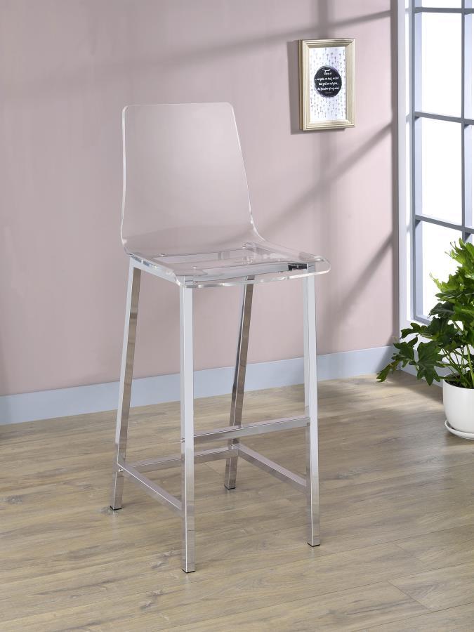 Juelia - Chrome Stools (Set of 2)