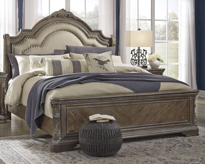 Charmond - Upholstered Sleigh Bed.