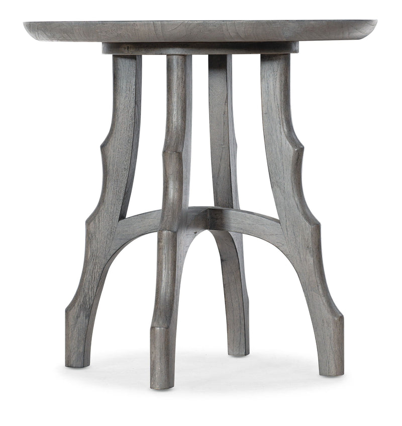 Commerce And Market - Round End Table - Dark Gray.
