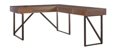 Starmore - Brown - Home Office L Shaped Desk.