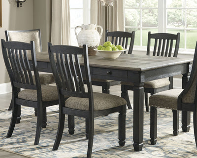 Tyler - Black / Gray - Rectangular Dining Room Table.