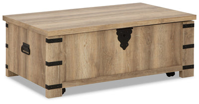 Calaboro - Light Brown - Lift Top Cocktail Table.