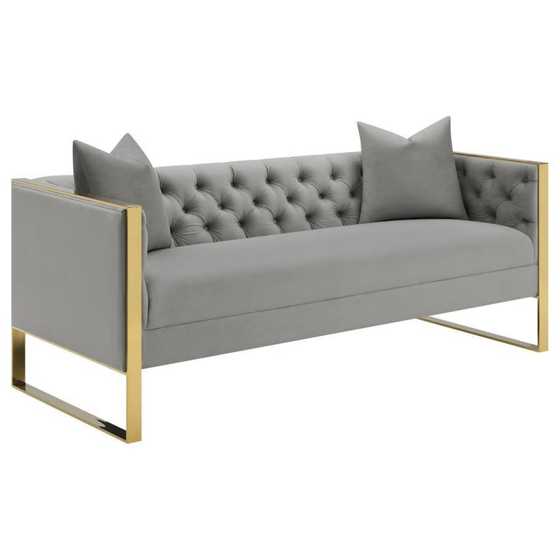 Eastbrook - Tufted Back Sofa - Grey.