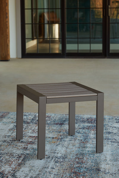 Tropicava - Taupe - Square End Table.