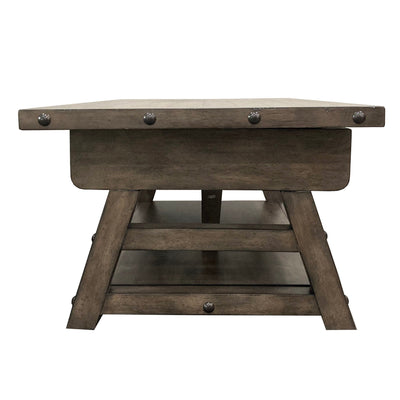 Lodge - Rectangular Lift Top Cocktail Table - Siltstone