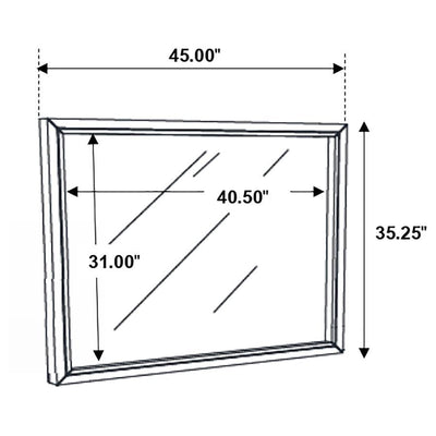 Serenity - Rectangular Dresser Mirror - Grand Furniture GA