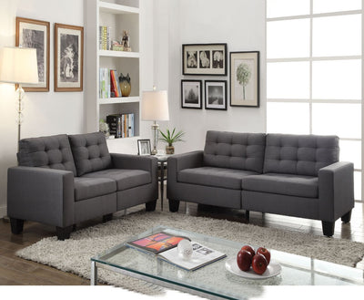 Earsom - Sofa - Gray Linen - Grand Furniture GA