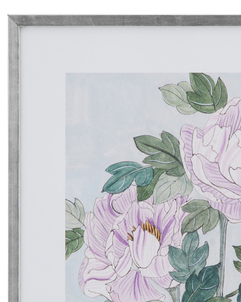 Striped Peonies I - Pink