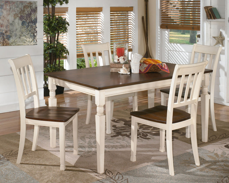 Whitesburg - Brown / Cottage White - Dining Room Side Chair (Set of 2).