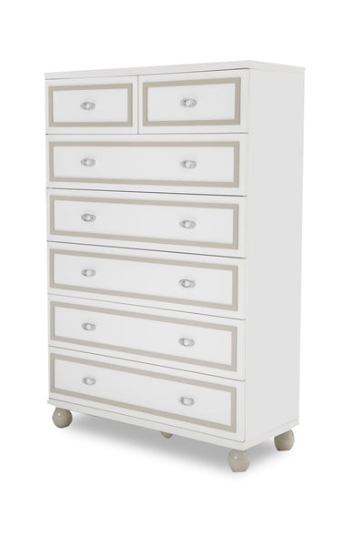 Sky Tower - 7-Drawer Chest - Cloud White.