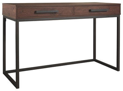 Horatio - Warm Brown / Gunmetal - Home Office Small Desk.