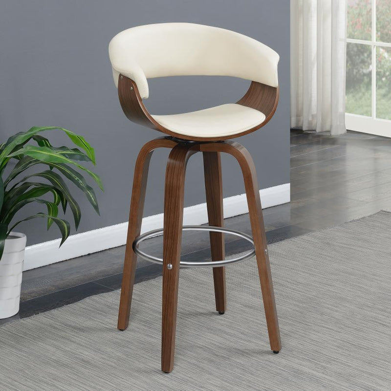 Zion - Upholstered Swivel Bar Stool.