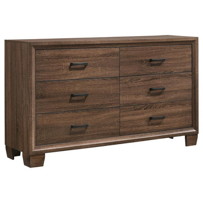 Brandon - 6-Drawer Dresser - Medium WArm - Brown - Grand Furniture GA