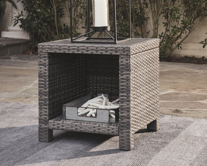 Salem - Gray - Square End Table.