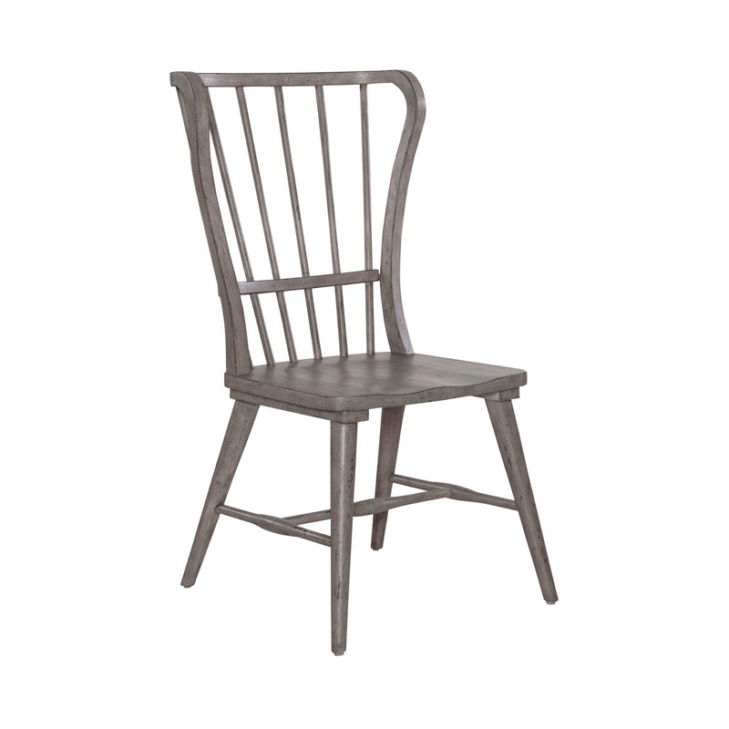 River Place - Windsor Back Side Chair (RTA) - Medium Gray