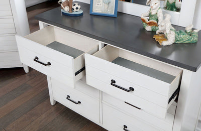 Priam - Dresser - White / Gray