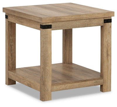 Calaboro - Light Brown - Square End Table.