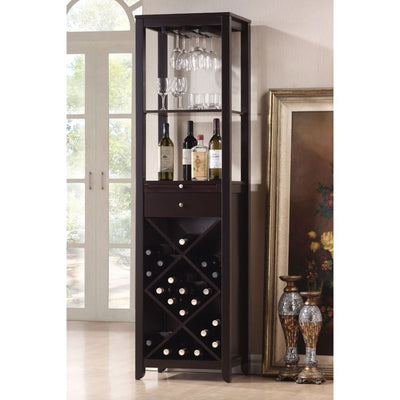 Casey - Wine Cabinet - Wenge - Grand Furniture GA