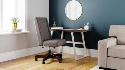 Dorrinson - White / Black / Gray - Home Office Desk.