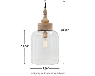 Faiz - Transparent - Glass Pendant Light.