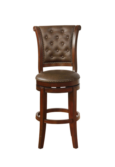 Granville - Swivel Bar Height Stool (Set of 2) - Brown - Grand Furniture GA