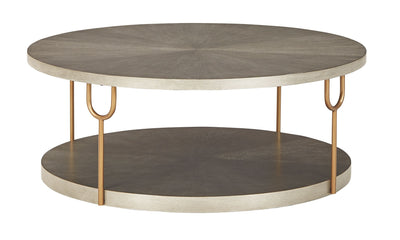 Ranoka - Platinum - Round Cocktail Table.