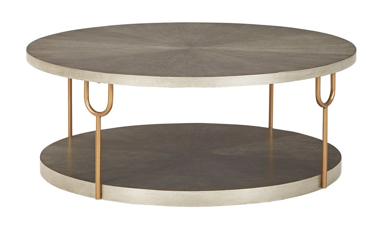 Ranoka - Platinum - Round Cocktail Table.