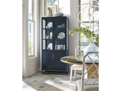 Getaway - Santorini Tall Metal Kitchen Cabinet - Black.