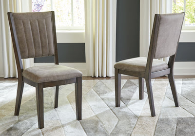 Wittland - Dark Brown - Dining Uph Side Chair (Set of 2).