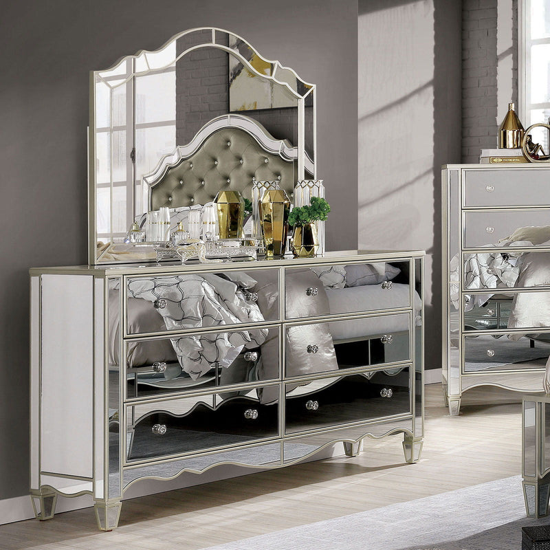 Eliora - Dresser - Silver - Grand Furniture GA