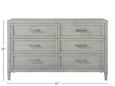 Escape - Small Space Dresser - Pearl Silver - Dressers - Grand Furniture GA