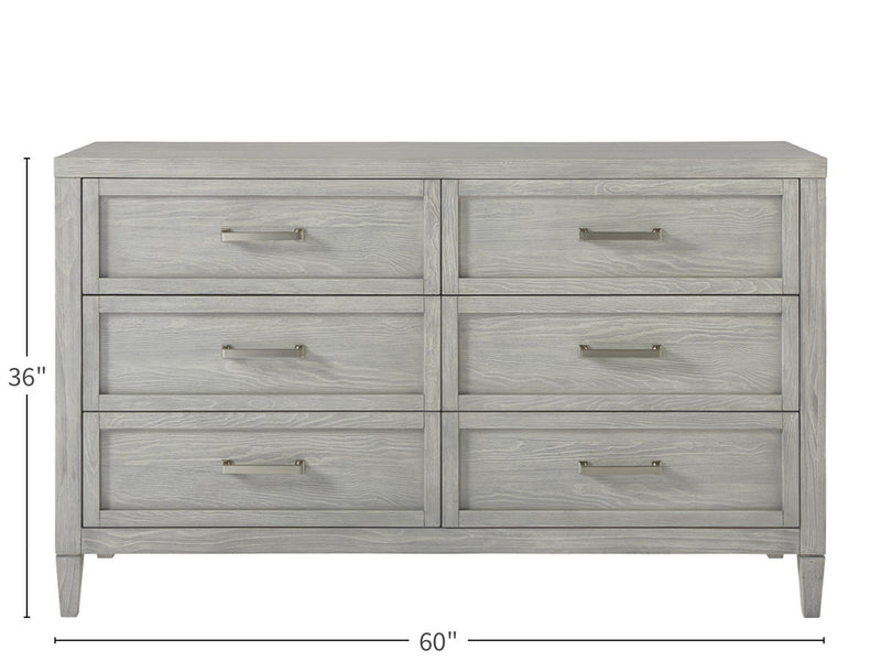 Escape - Small Space Dresser - Pearl Silver - Dressers - Grand Furniture GA