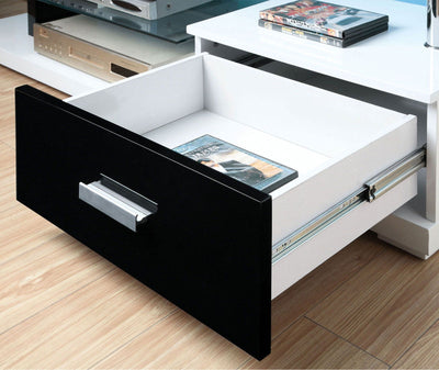 Egaleo - TV Console - Black / White - Grand Furniture GA