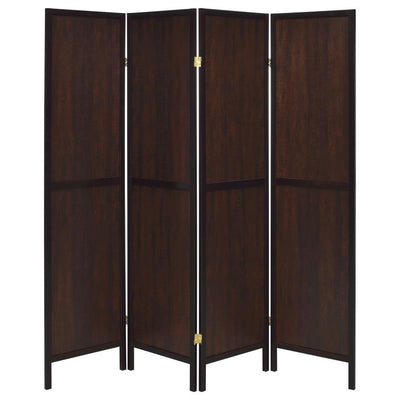 Deepika - 4-panel Solid Design Folding Screen