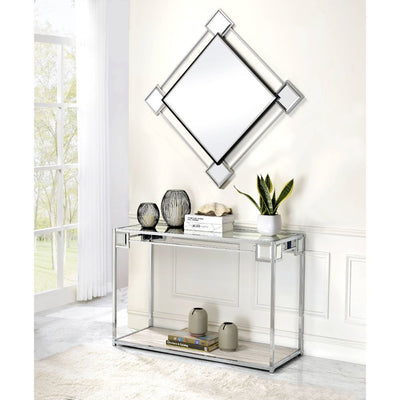 Asbury - Wall Mirror - Mirrored & Chrome - Grand Furniture GA