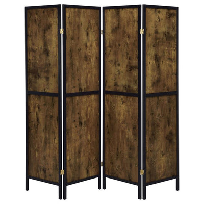 Deepika - 4-panel Solid Design Folding Screen