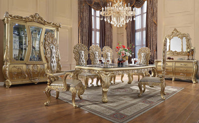 Cabriole - Dining Table - Gold Finish - 31" - Grand Furniture GA