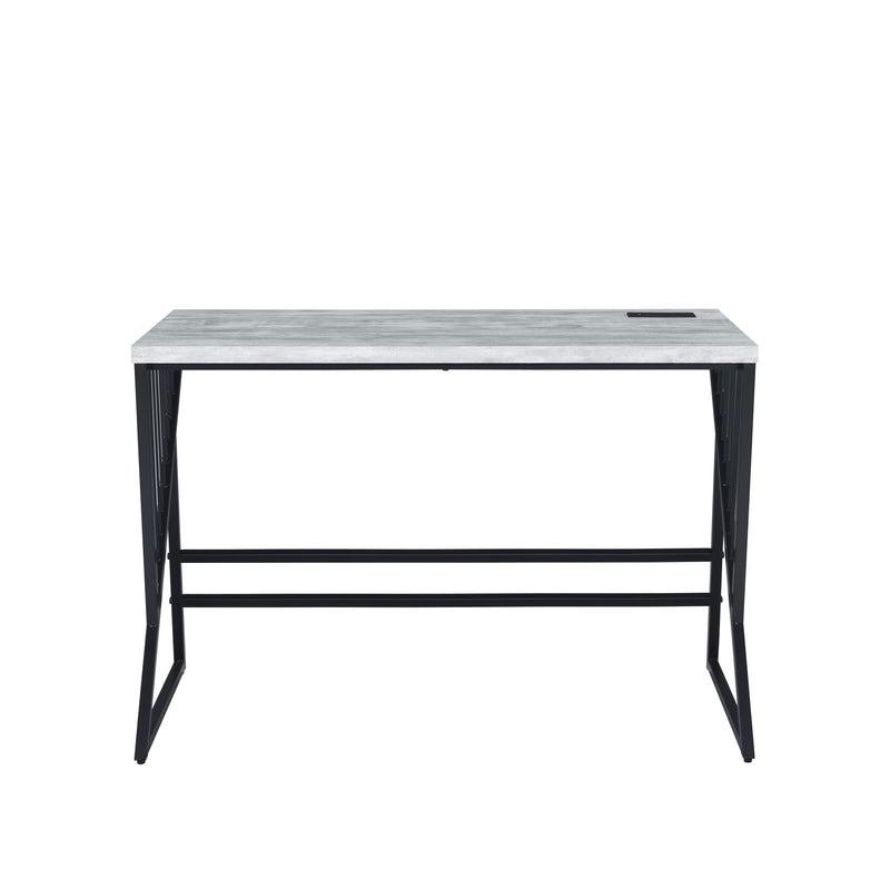 Collick - Writing Desk - Weathered Gray & Black Finish - Grand Furniture GA