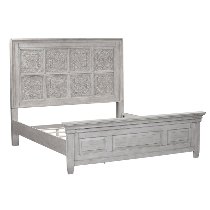 Heartland - King Opt California Panel Bed - White