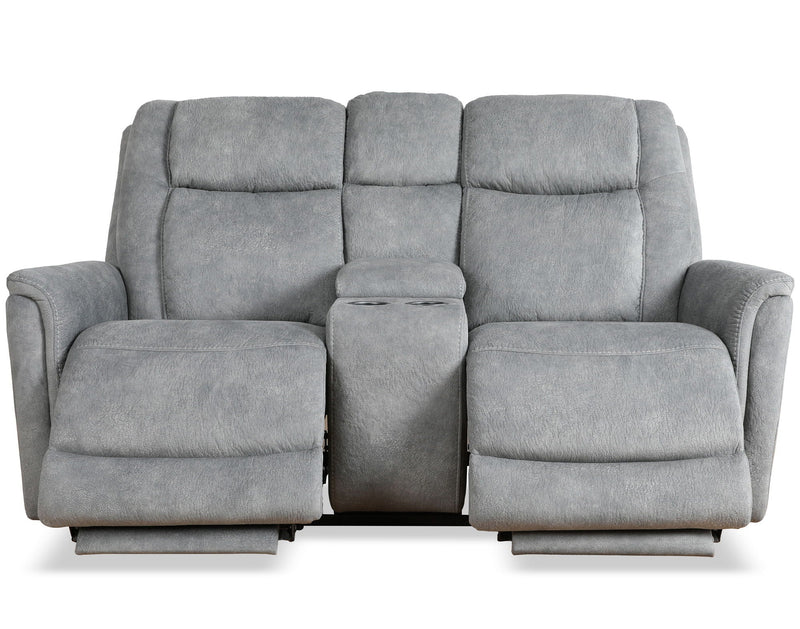 Linus - Power Zero Gravity Console Loveseat - Hudson