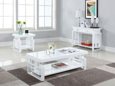 Schmitt - Rectangular Coffee Table - High Glossy White.