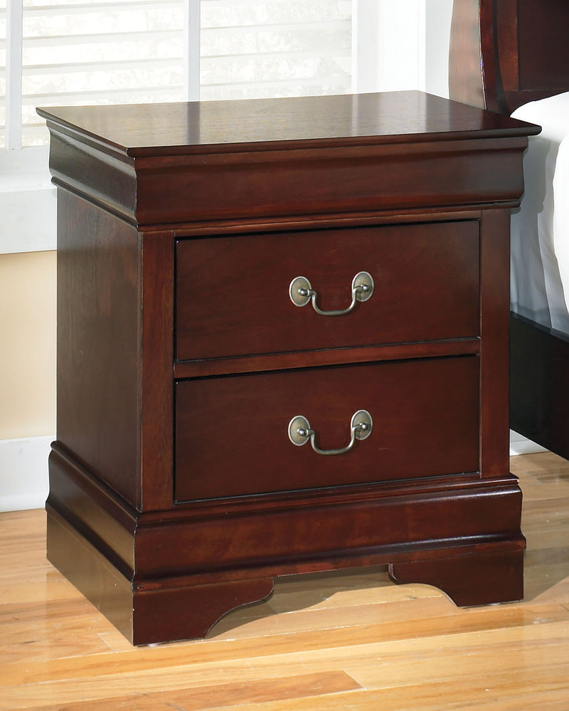 Alisdair - Reddish Brown - Two Drawer Night Stand.