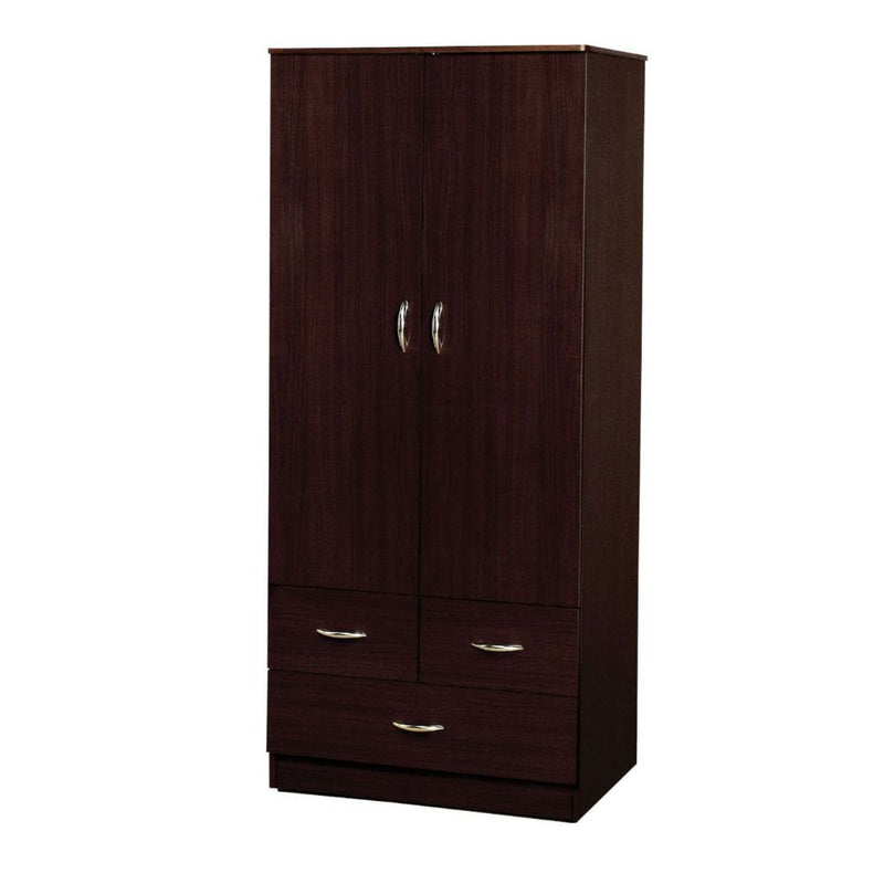 Yorktown - Wardrobe - Dark Brown - 32" - Grand Furniture GA