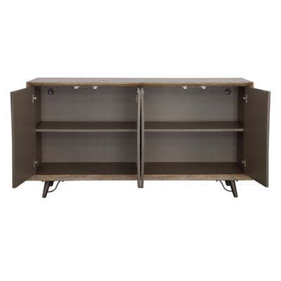 Mayweather - Four Door Credenza - Brown Multi-tones