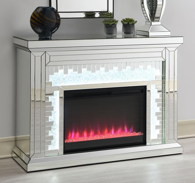 Gilmore - Rectangular Freestanding Fireplace Mirror.